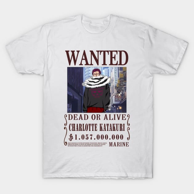 Charlotte Katakuri One Piece Wanted T-Shirt by Teedream